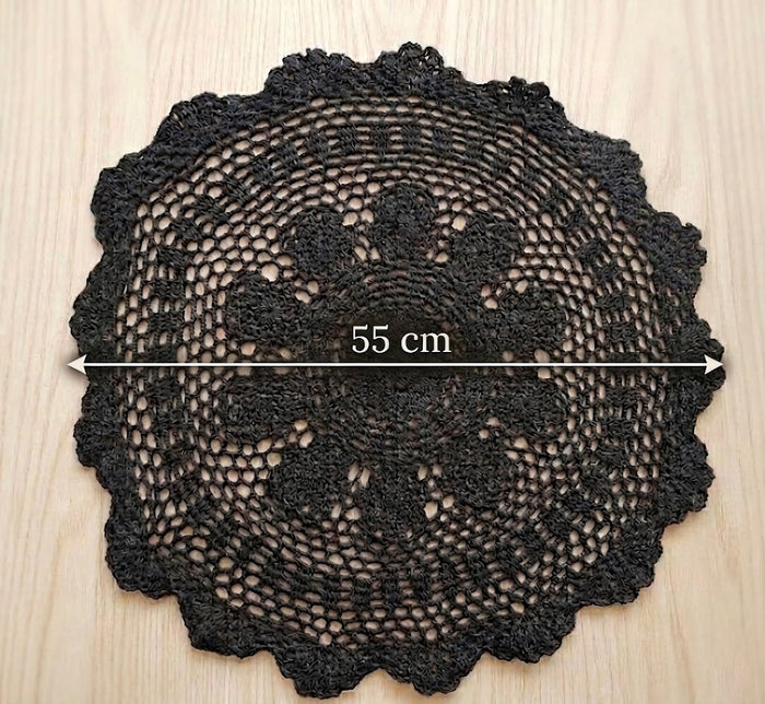 Babymoon Macramé Photography Mat Layer Round - Grey