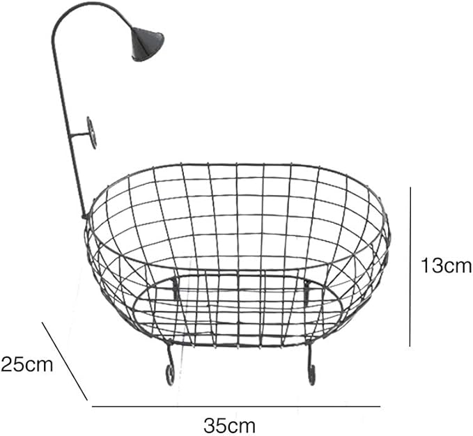 Babymoon Metal Bath Tub with Shower| Without Foam | Baby Basket Photography Prop | Black