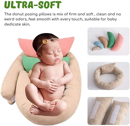 Babymoon Moon & Round Posing Pillow Photoshoot Prop - Multicolor