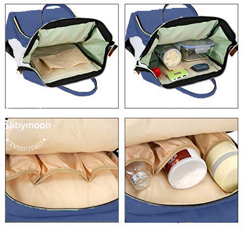 Babymoon Mother Diaper Bag Lightweight Multifunctional Travel Unisex Diaper Backpack