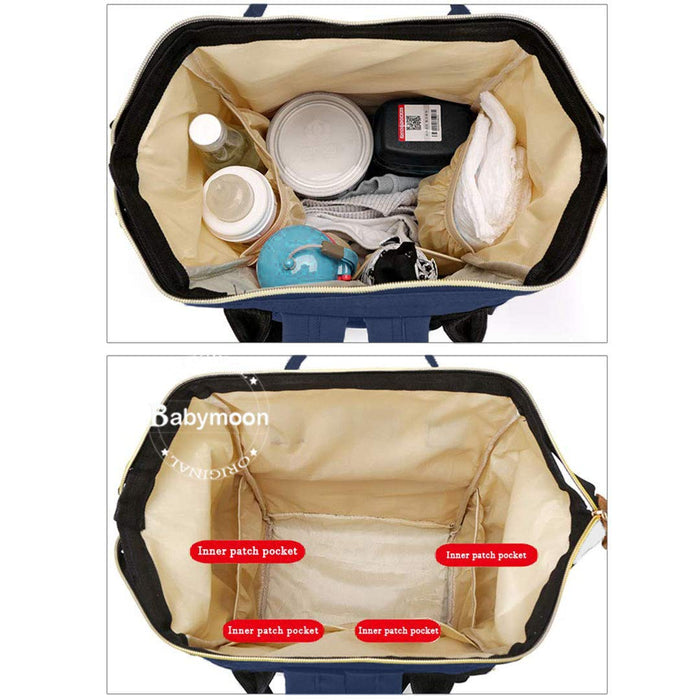 Babymoon Mother Diaper Bag Lightweight Multifunctional Travel Unisex Diaper Backpack