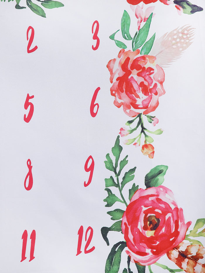 Babymoon Multiple Rose Photoshoot Bedsheet | Swaddle | 100 x 100 cm