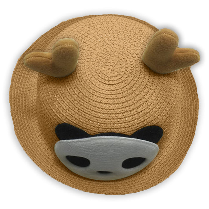 Babymoon Panda Baby Summer Spring Kids Cap with String | 2-8 Years | Brown