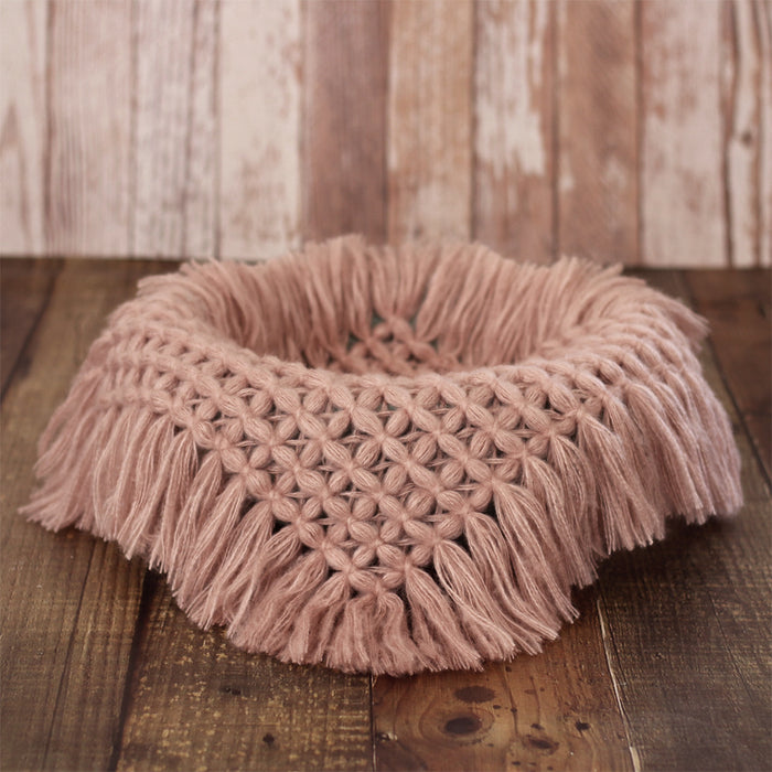 Babymoon Petal Layer Blanket Basket Filler | Baby Photography Props| Pinkish Grey