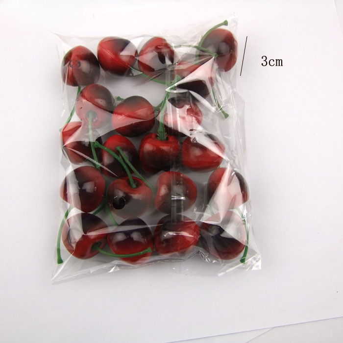Babymoon Plastic Artificial Cherry | Decorative Add-ons | Photography Props | Set of 20