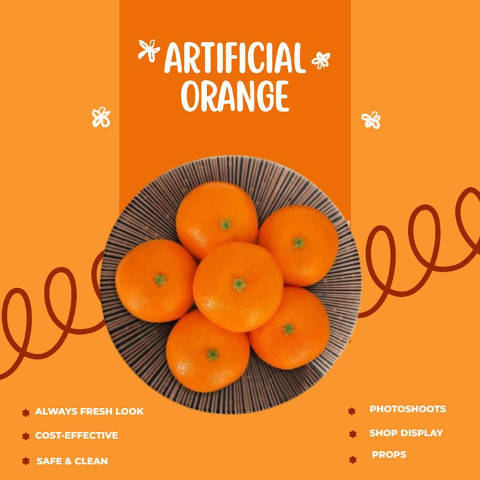 Babymoon Plastic Artificial Mix Fruits | Decorative Add-ons | Photography Props | Set of 10