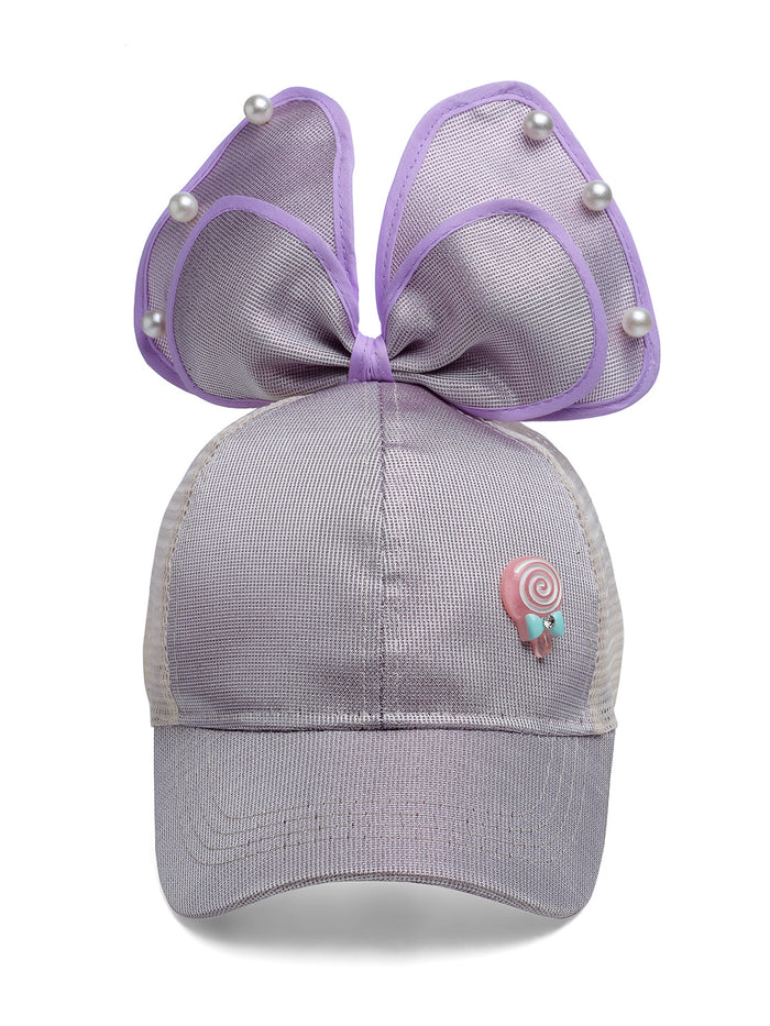 Babymoon Rabbit Ears Summer Cap Hat - Grey
