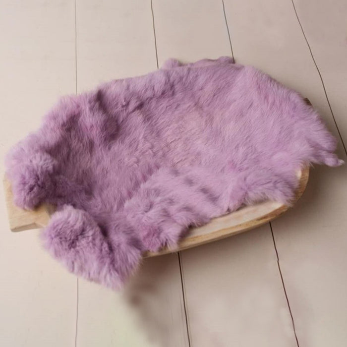 Babymoon Rabbit Fur | Basket Filler | Baby Photography Props | Light Purple