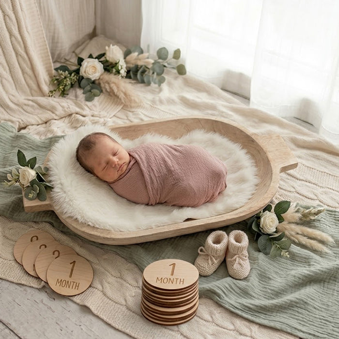 Babymoon Rabbit Fur | Basket Filler | Baby Photography Props | White