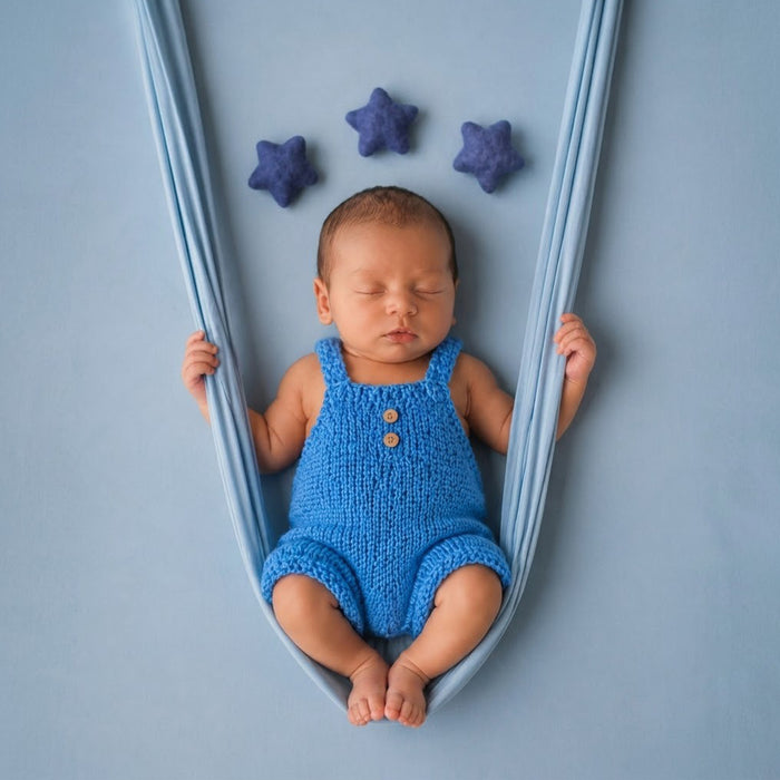 Babymoon Romper Outfit Photography Costume - Blue
