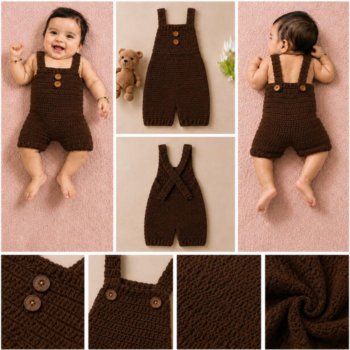 Babymoon Romper Outfit Photography Costume - Brown