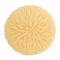 Babymoon Round Wool Flokati Fur Blanket | Photoshoot Props | Yellow