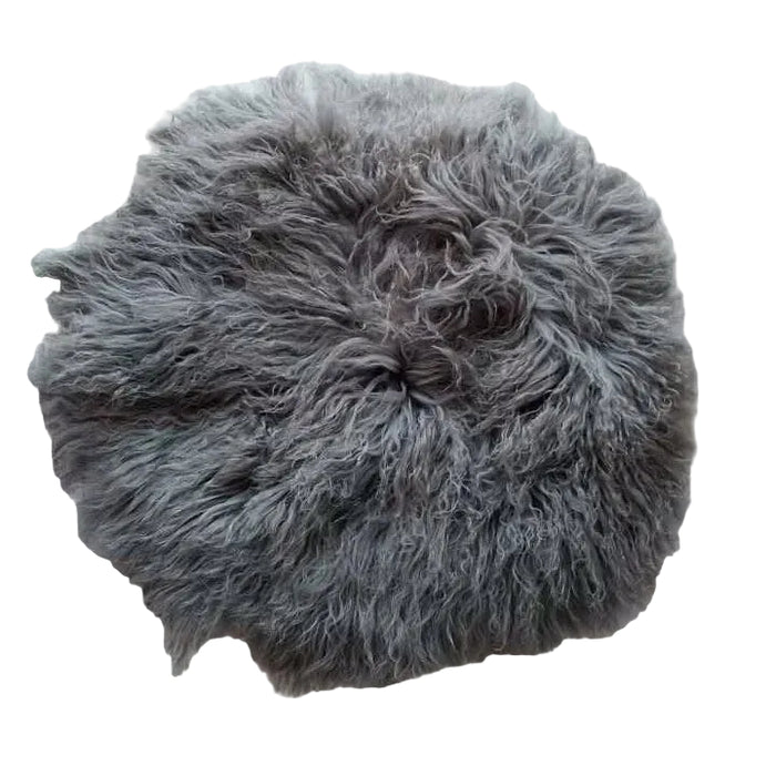 Babymoon Round Wool Fur (60CM) Photoshoot Props - Grey