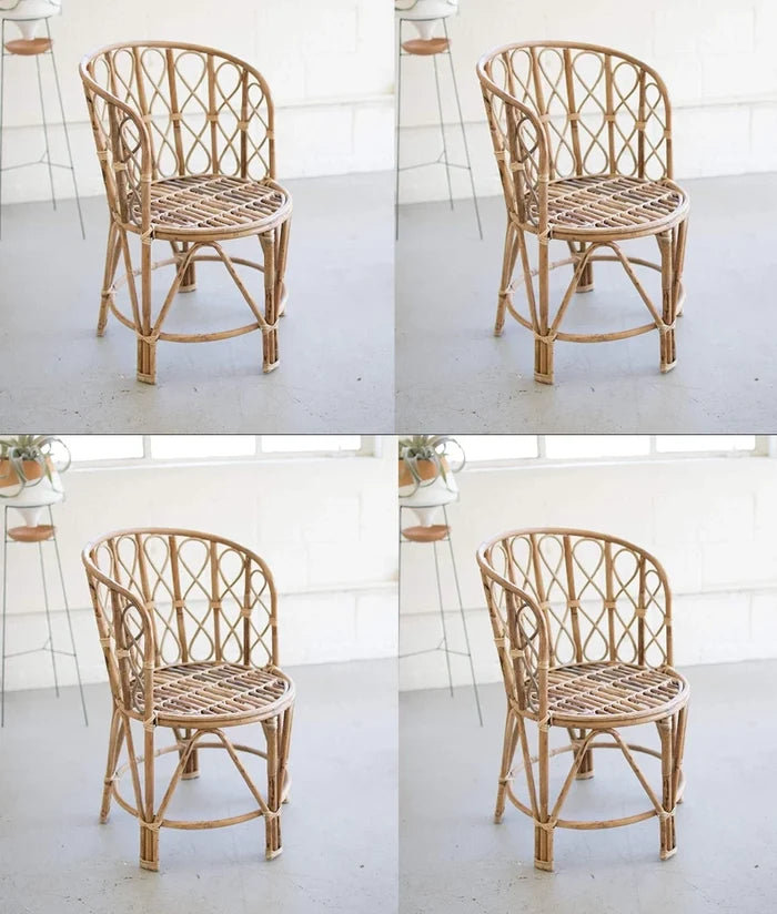 Babymoon Rustic Cane Chair | Wooden Properties | Baby Photography Props