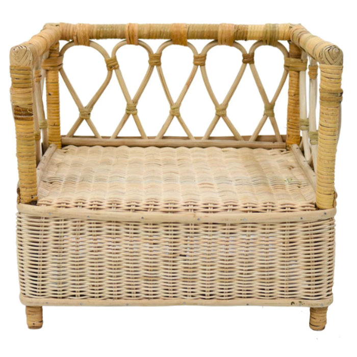 Babymoon Rustic Cane King Sofa | Wooden Properties | Baby Photography Props