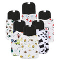 Babymoon | Set of 12 | Cloth Diaper with 5Layers Grey Insert Premium Adjustable Reusable Cloth Diaper