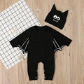 Babymoon | Set of 2 | Baby Bat Ears Cap & Costume | Baby Photoshoot Props | Halloween Costume | 12-18 Months