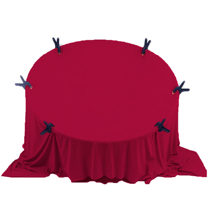 Babymoon Set of 2 | Milk Velvet Stretchable Wrap with Layer | Baby Photoshoot Props | Maroon