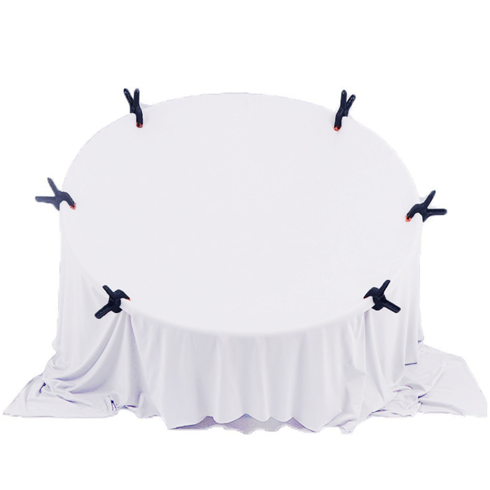 Babymoon Set of 2 | Milk Velvet Stretchable Wrap with Layer | Baby Photoshoot Props | White