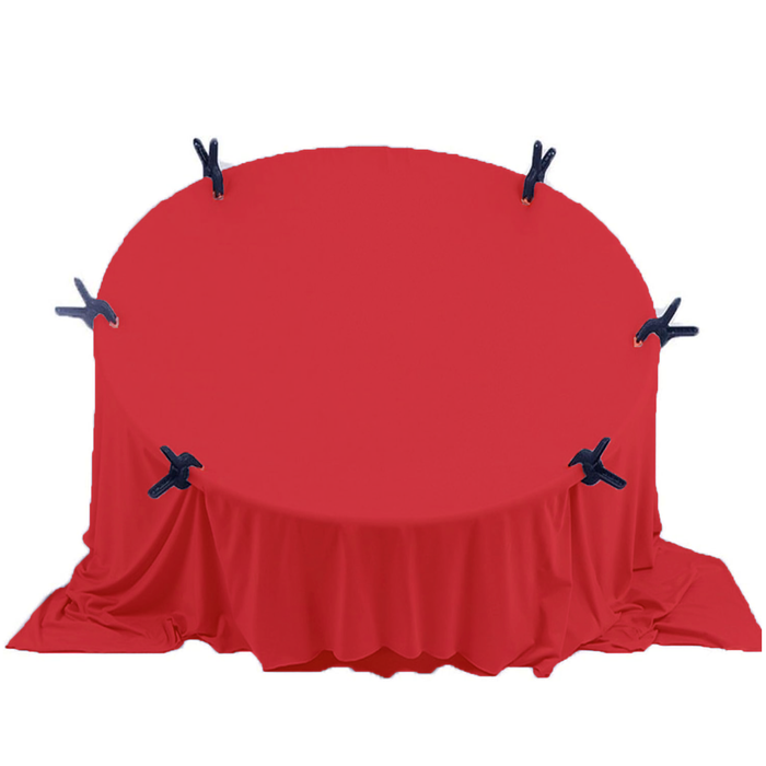 Babymoon Set of 2 | Milk Velvet Stretchable Wrap with Layer | Baby Photoshoot Props | Red