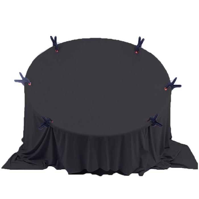 Babymoon Set of 2 | Milk Velvet Stretchable Wrap with Layer | Baby Photoshoot Props | Black
