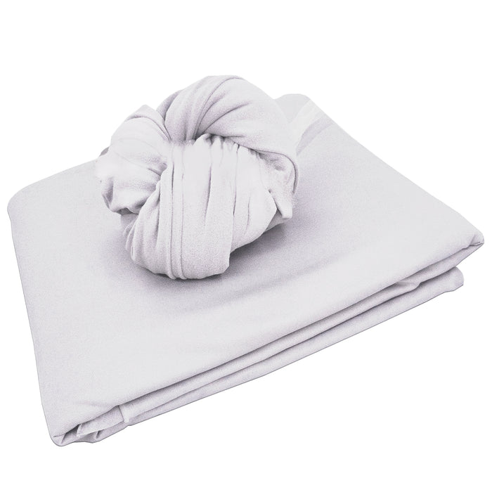 Babymoon Set of 2 | Milk Velvet Stretchable Wrap with Layer | Baby Photoshoot Props | White