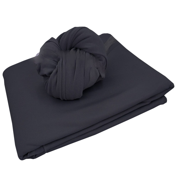 Babymoon Set of 2 | Milk Velvet Stretchable Wrap with Layer | Baby Photoshoot Props | Black
