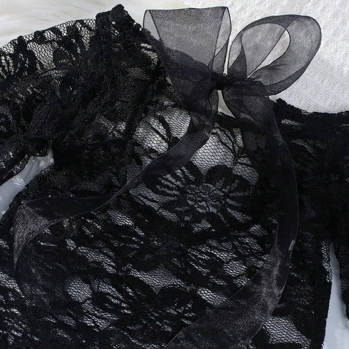 Babymoon Set of 2 | Net Lace Romper & Hairband | Baby Photoshoot Props Costumes | 0-1 Month