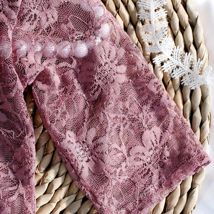 Babymoon Set of 2 | Net Lace Romper & Hairband | Baby Photoshoot Props Costumes | 0-1 Month
