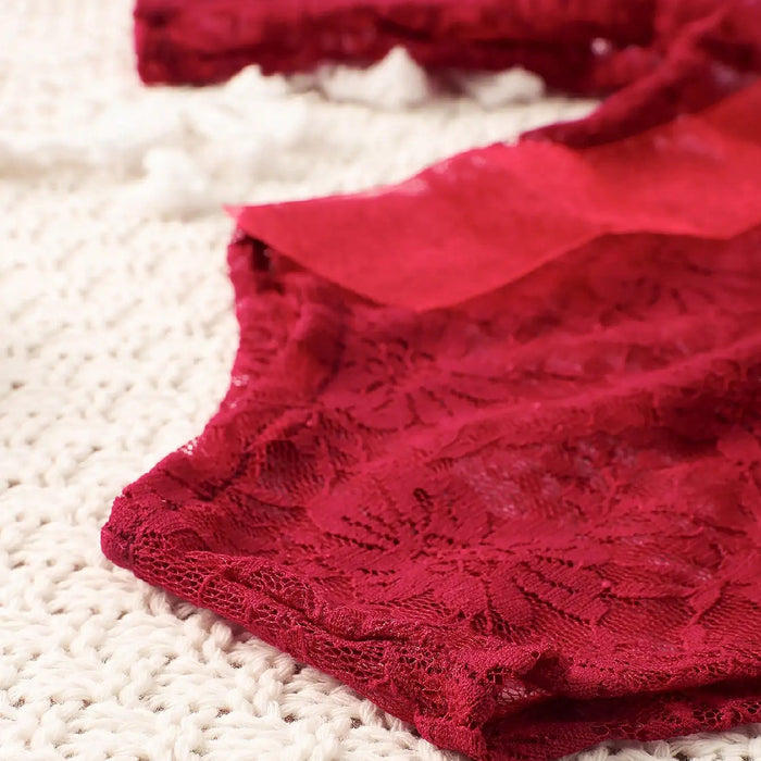 Babymoon Set of 2 | Net Lace Romper & Hairband | Baby Photoshoot Props Costumes | 0-1 Month