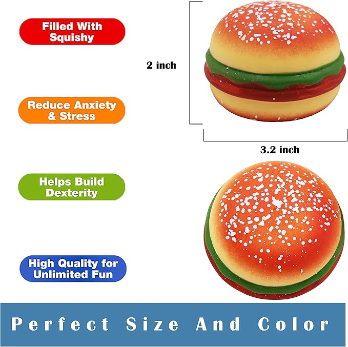 Babymoon | Set of 2 | Soft Artificial Round Burgers | Decorative Add-ons | Photography Props