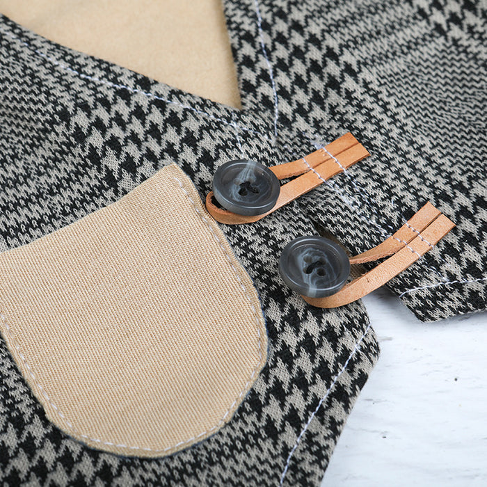 Babymoon | Set of 2 | Waist Coat And Pant Set | Baby Photoshoot props | Costume | 0-3 Months | Brown