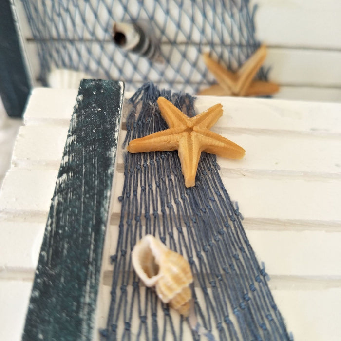 Babymoon Set of 3 Mediterranean Sailing Suitcase Storage Box | Beach Sea Style | Photoshoot Props