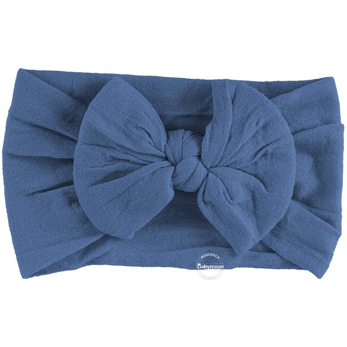 Babymoon Set of Fur Blanket (70x60cm), Wrap & Headband Photography Props - Blue