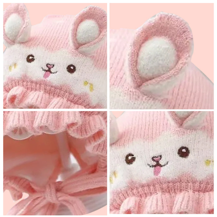 Babymoon Unisex Rabbit Winter Boy’s Girls Kids Cap Hat Baby Headwear | 0-12 M | Pink