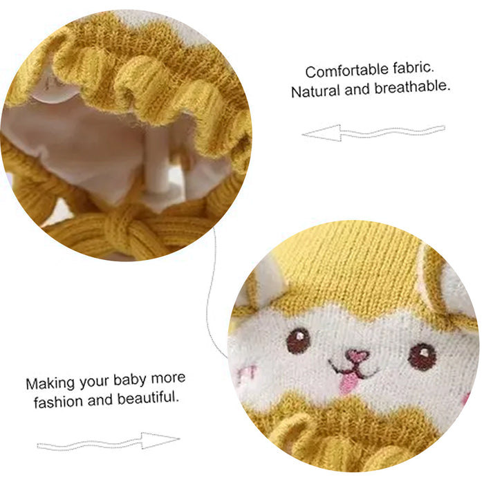Babymoon Unisex Rabbit Winter Boy’s Girls Kids Cap Hat Baby Headwear | 0-12 M | Yellow