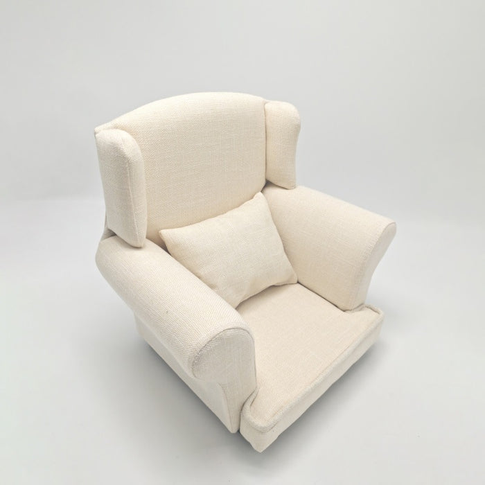 Babymoon Wooden Auxiliary Chair Sofa | Baby Photoshoot Props | White