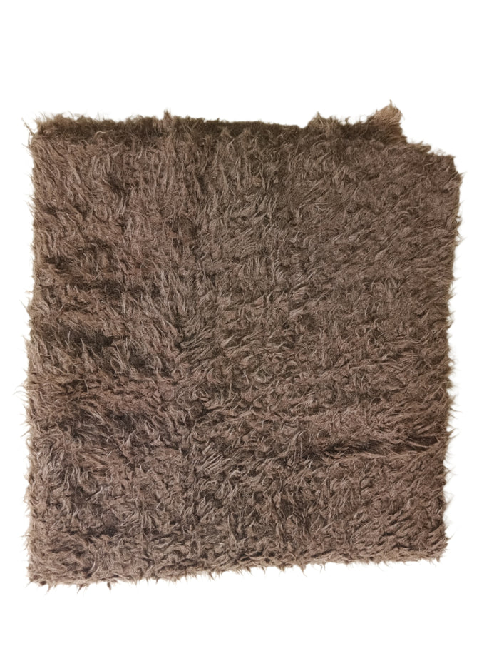 Babymoon Wool Fur Blanket Rugs Fur | 6*3 Feet | Dark Brown