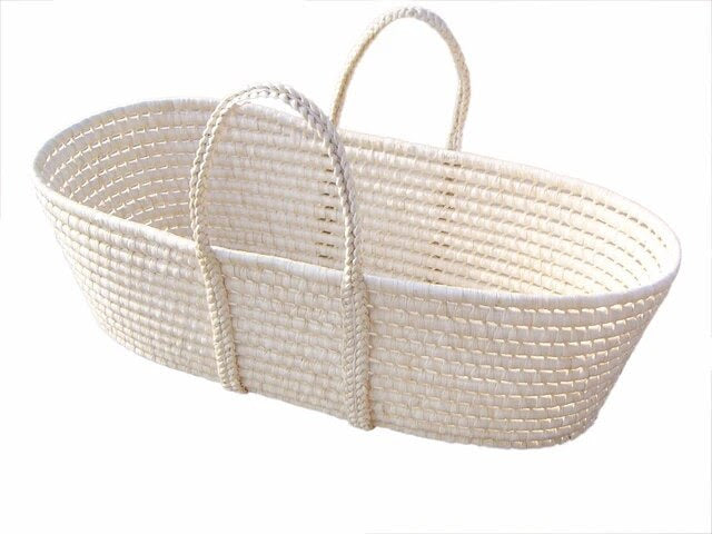 Babymoon Woven Straw Basket | Baby Photoshoot Photography Props | Furniture