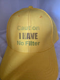 Ball Cap yellow caution no filter