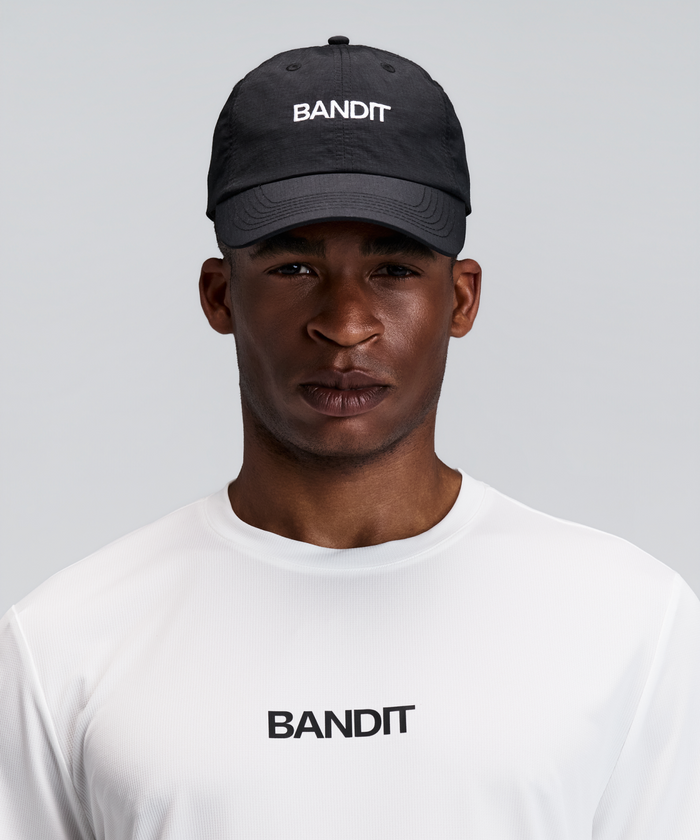 "Bandit" Nylon Dad Hat - Black