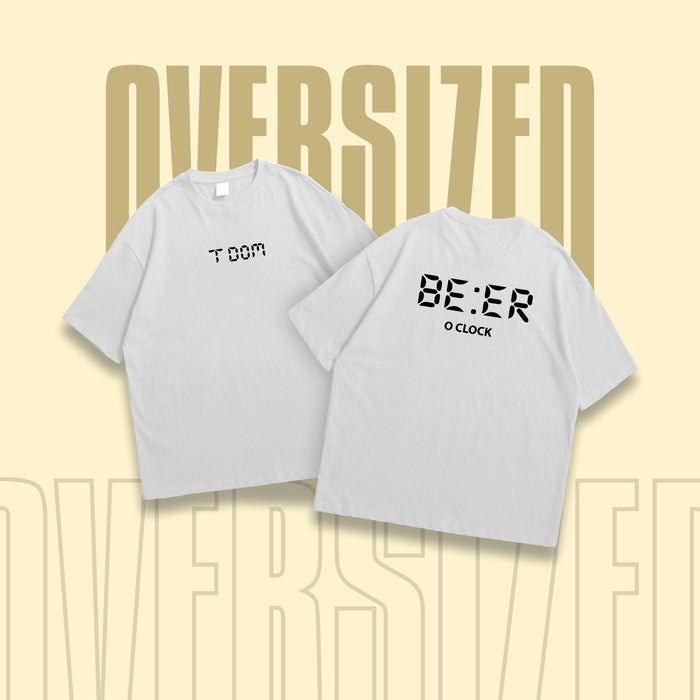 Beer o Clock Round Neck Oversized T-Shirt