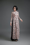Black-Patterned Elegance on Pink Lace
