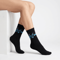-BLACK/BLUE FLAME- FIRE 2.0 SOCKS-