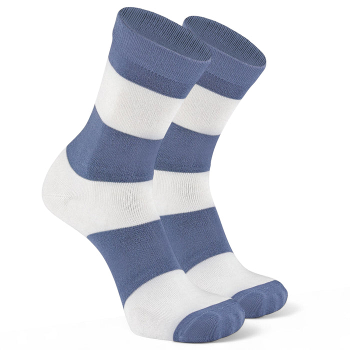 -Bombay Grey & White Stripe Bamboo- Monochrome Master-
