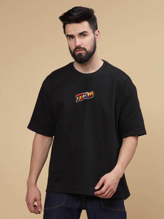 Bomber Man Round Neck Oversized T-Shirt