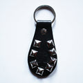 BOUND FOR HELL Studded Leather Keychain