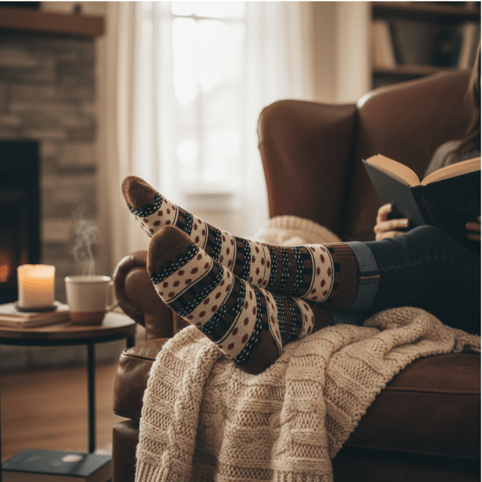 Full-length-neos-cotton-socks8-Sockscarving® Neos Cozy Full-Length Winter Edition (Pack of 5 | Women)-