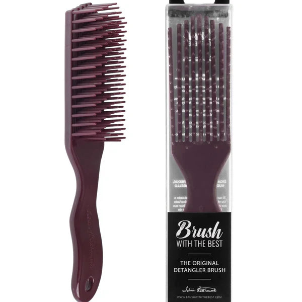 Brush With The Best - Felicia Leatherwood Detangler Brush - Maroon