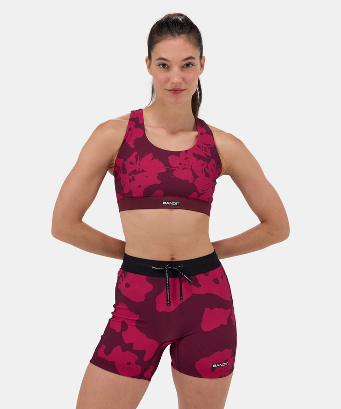 Cadence™ Scoop Neck Run Bra - Fleura, Fig / Berry